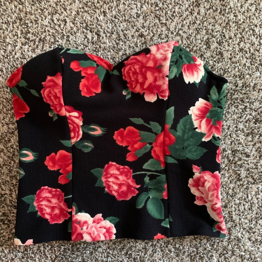 Guess Vintage Floral Bustier